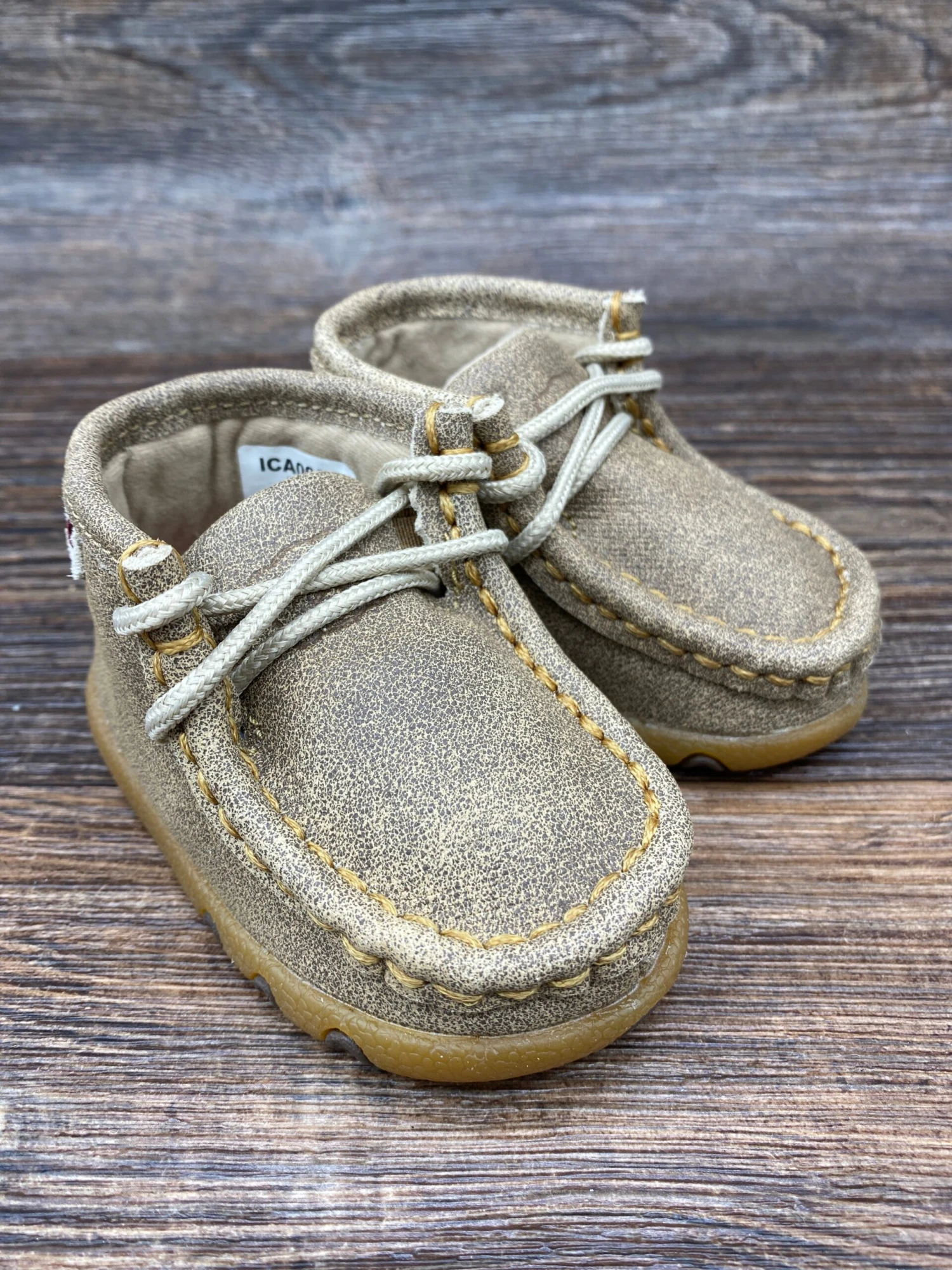 Ica0005 Infant And Toddler Lace Up Driving Moc By Twisted X 1 Ica0005 Infant And Toddler Lace Up Driving Moc By Twisted X