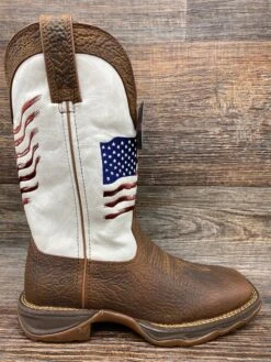 Drd0394 Women's Lady Rebel Square Toe Distressed Flag Western Boot By Durango -Western Cowboy Equipment Store IMG 5606