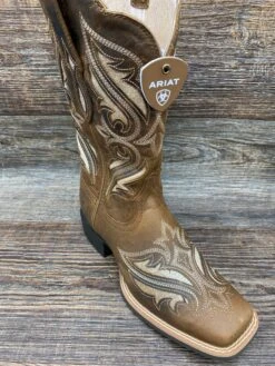 10034056 Women's Round Up Bliss Square Toe Western Boot By Ariat