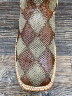 Mhy0024 Men's Patchwork Hooey Square Toe Western Boot By Twisted X -Western Cowboy Equipment Store IMG 5688