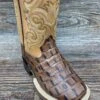 Bsc1832 Kid's Alligator Print Square Toe Western Boots By Old West