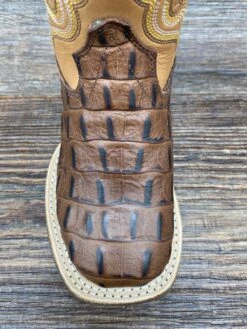 Bsc1832 Kid's Alligator Print Square Toe Western Boots By Old West -Western Cowboy Equipment Store IMG 5721