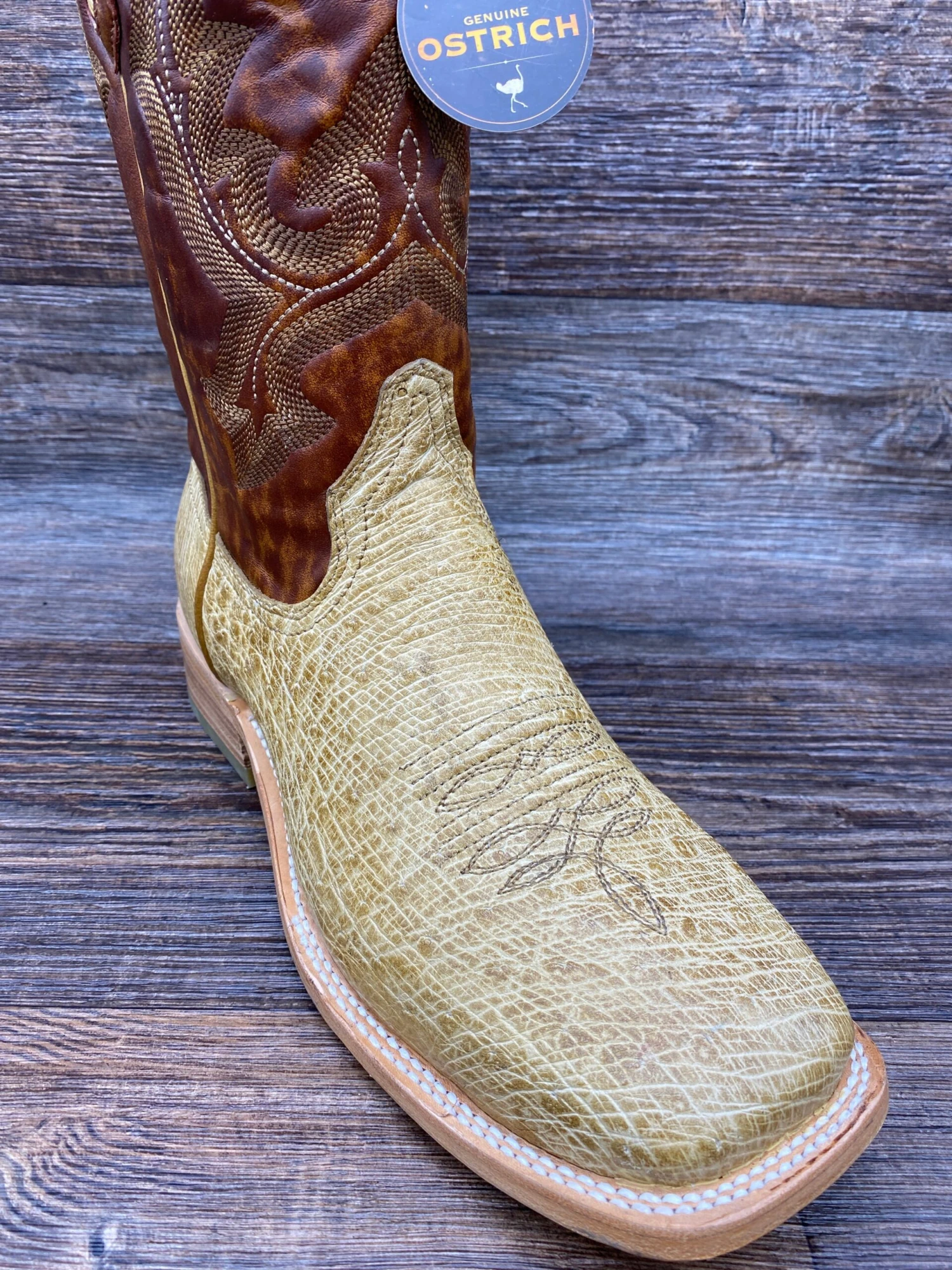 A4146 Men's Ivory Smooth Quill Exotic Western Boot By Corral 2 A4146 Men's Ivory Smooth Quill Exotic Western Boot By Corral - Image 2