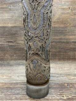 E1512 Women's Brown & Grey Glitter Inlay Square Toe Western Boot By Corral -Western Cowboy Equipment Store IMG 5808