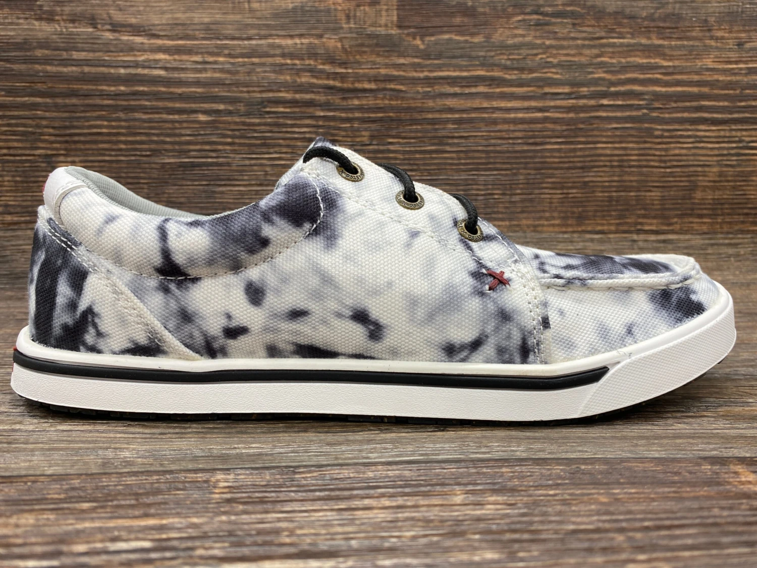 Wca0041 Women's Black & White Tie Dye Kicks Casual Shoes By Twisted X 2 Wca0041 Women's Black & White Tie Dye Kicks Casual Shoes By Twisted X - Image 2