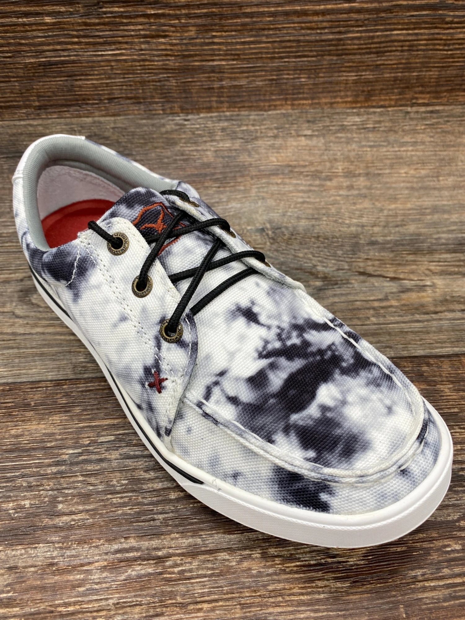 Wca0041 Women's Black & White Tie Dye Kicks Casual Shoes By Twisted X 1 Wca0041 Women's Black & White Tie Dye Kicks Casual Shoes By Twisted X