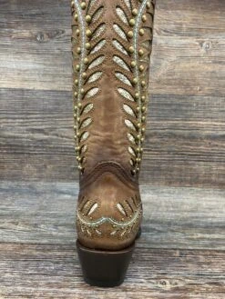 C3782 Women's Glitter Inlay Snip Toe Western Boots By Corral 8 C3782 Women's Glitter Inlay Snip Toe Western Boots By Corral -Western Cowboy Equipment Store IMG 5958