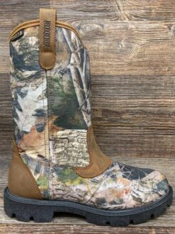 Rks0514 Men's Ridge Stalker Waterproof Slip On Hunting Boot In Realtree By Rocky