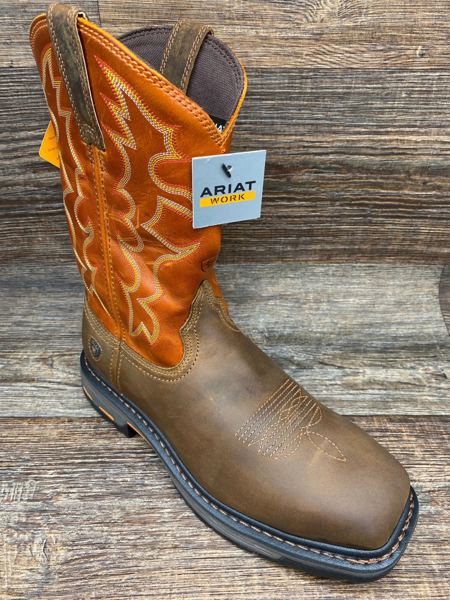 10006961 Men's WorkHog Square Toe Steel Toe Work Boot By Ariat 2 10006961 Men's WorkHog Square Toe Steel Toe Work Boot By Ariat - Image 2
