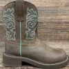 10038377 Women's Heritage Mazy Fatbaby Western Boot By Ariat