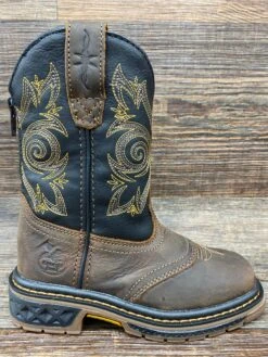 Gb00343 Kid's Carbo-Tec Square Toe Work Boot By Georgia