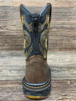 Gb00343 Kid's Carbo-Tec Square Toe Work Boot By Georgia -Western Cowboy Equipment Store IMG 6268