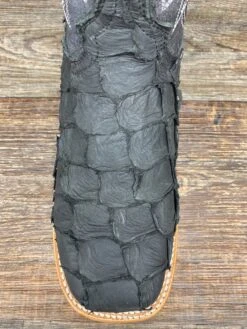 Ddb0381 Men's Matte Black Genuine Pirarucu Western Boots By Durango -Western Cowboy Equipment Store IMG 6459