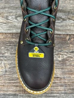 G6374 Men's 6 Inch Lace Up Steel Toe Work Boot By Georgia -Western Cowboy Equipment Store IMG 6732
