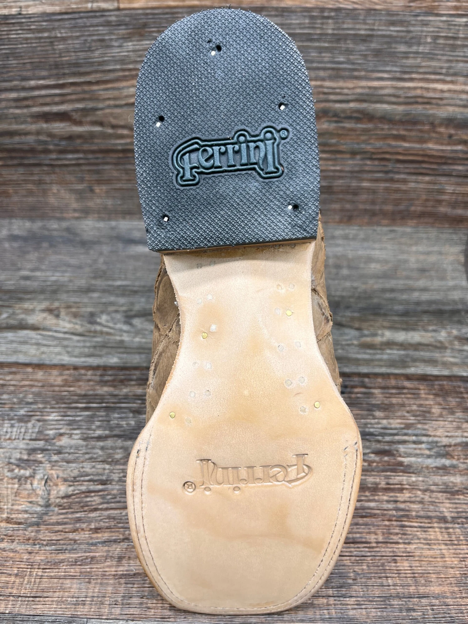 433931 Men's Bronco Pirarucu Print Square Toe Western Boot By Ferrini 4 433931 Men's Bronco Pirarucu Print Square Toe Western Boot By Ferrini - Image 4