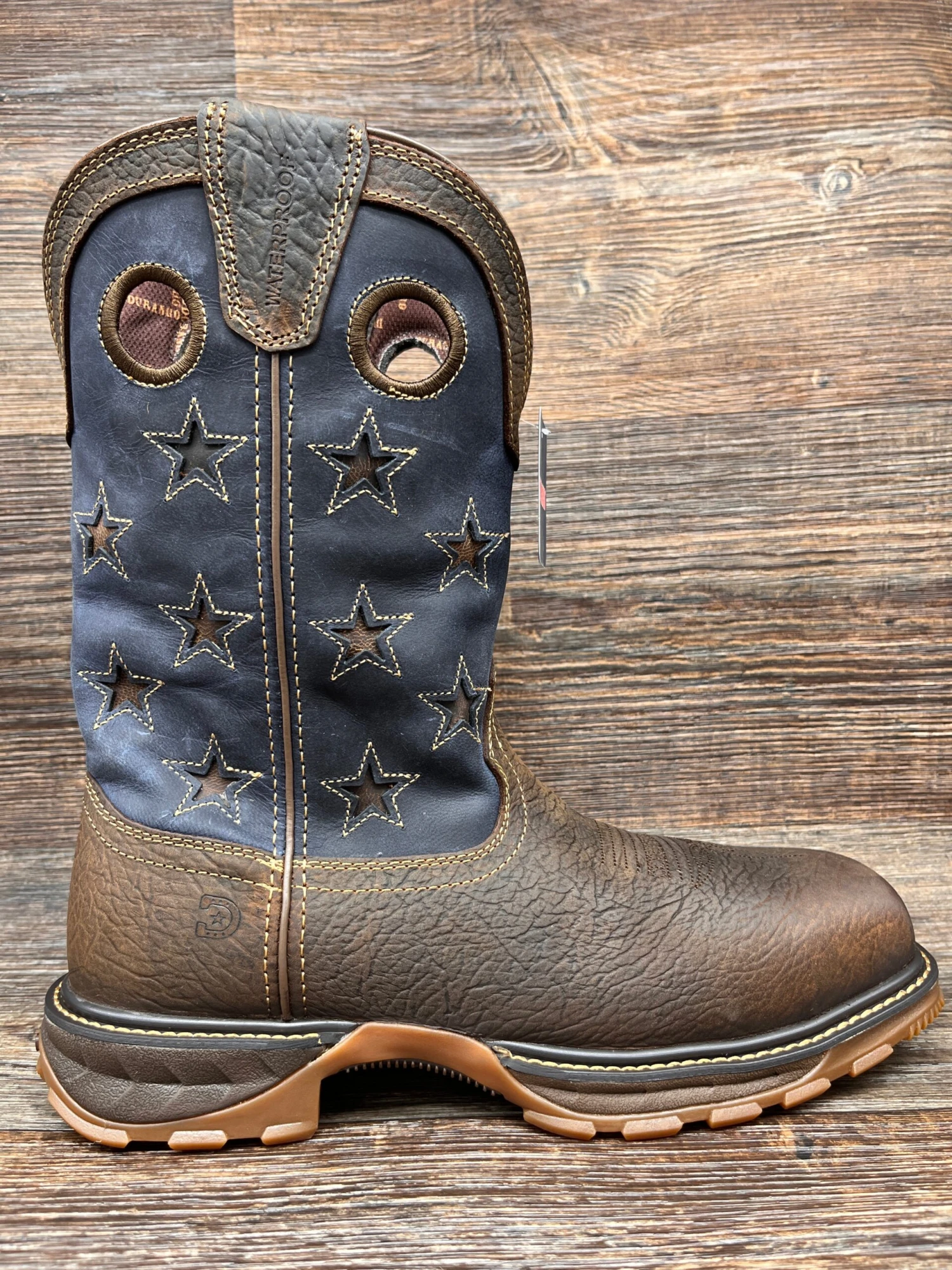 Ddb0366 Men's Maverick Vintage Flag Waterproof Composite Toe Work Boot By Durango 1 Ddb0366 Men's Maverick Vintage Flag Waterproof Composite Toe Work Boot By Durango