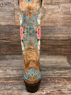M8012 Ladies Floral Embroidery Snip Toe Western Boot By Macie Bean -Western Cowboy Equipment Store IMG 7237
