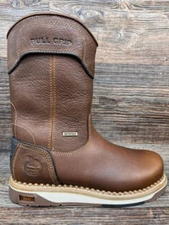 Gb00517 Men's Waterproof Steel Toe Wedge Slip On Work Boot By Georgia