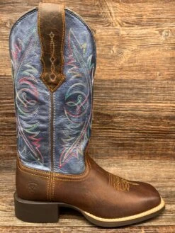 10040422 Women's Round Up Square Toe Western Boot By Ariat
