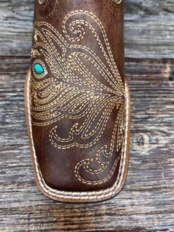 10040257 Kid's Bright Eyes II Square Toe Western Boot By Ariat -Western Cowboy Equipment Store IMG 7592