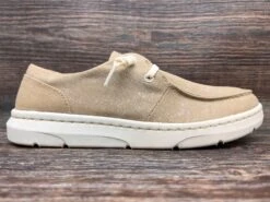 10040280 Women's Hilo Washed Tan Canvas Casual Shoe By Ariat