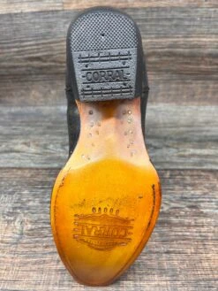 C3881 Ladies Snip Toe Leopard Trim Western Boot By Corral -Western Cowboy Equipment Store IMG 8076