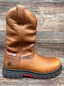 Rkk0402 Men's USA Made Waterproof Composite Toe Slip On Work Boot By Rocky