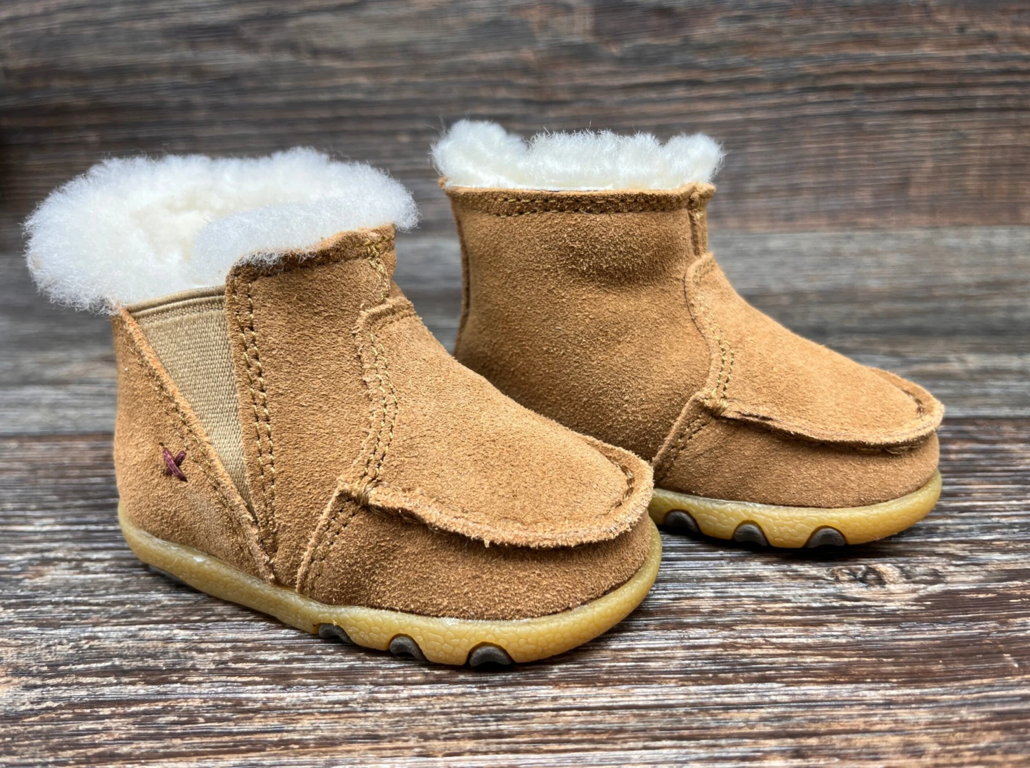 Ica0021 Infant/Toddler Fleece Lined Driving Mocs By Twisted X 1 Ica0021 Infant/Toddler Fleece Lined Driving Mocs By Twisted X