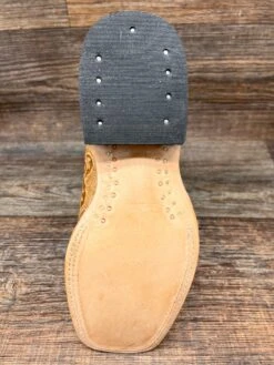 452q Women's Tan Tooled Leather Square Toe Western Boot By Cowtown -Western Cowboy Equipment Store IMG 8282