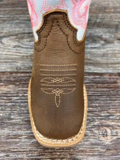 Dbt0242 Girl's Lil' Rebel Pro Square Toe Western Boot By Durango -Western Cowboy Equipment Store IMG 8404