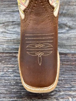 Dbt0241 Kid's Lil' Rebel Pro Square Toe Western Boot By Durango -Western Cowboy Equipment Store IMG 8408