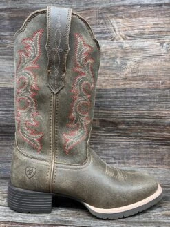 10042385 Women's Hybrid Rancher StretchFit Square Toe Western Boot By Ariat