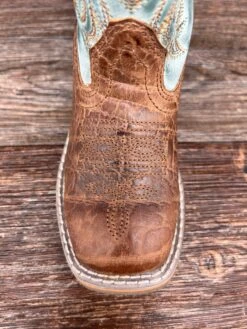 Dpc2918 Kid's Lil' Bisbee Square Toe Western Boot By Dan Post -Western Cowboy Equipment Store IMG 8477