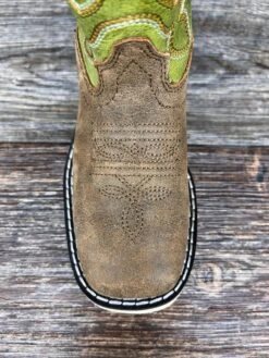 3202c Kid's Branson Wedge Sole Square Toe Work Boot By Smoky Mountain -Western Cowboy Equipment Store IMG 8567
