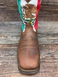 Ddb0430 Men's Mexico Flag Square Toe Rebel Boot By Durango -Western Cowboy Equipment Store IMG 8575