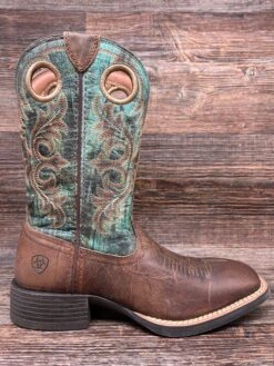 10042403 Men's Sport Rodeo Square Toe Western Boot By Ariat