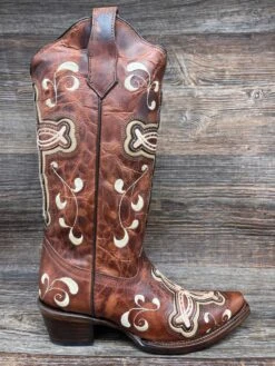 L5894 Women's Circle-G Snip Toe Western Boot By Corral -Western Cowboy Equipment Store IMG 8762