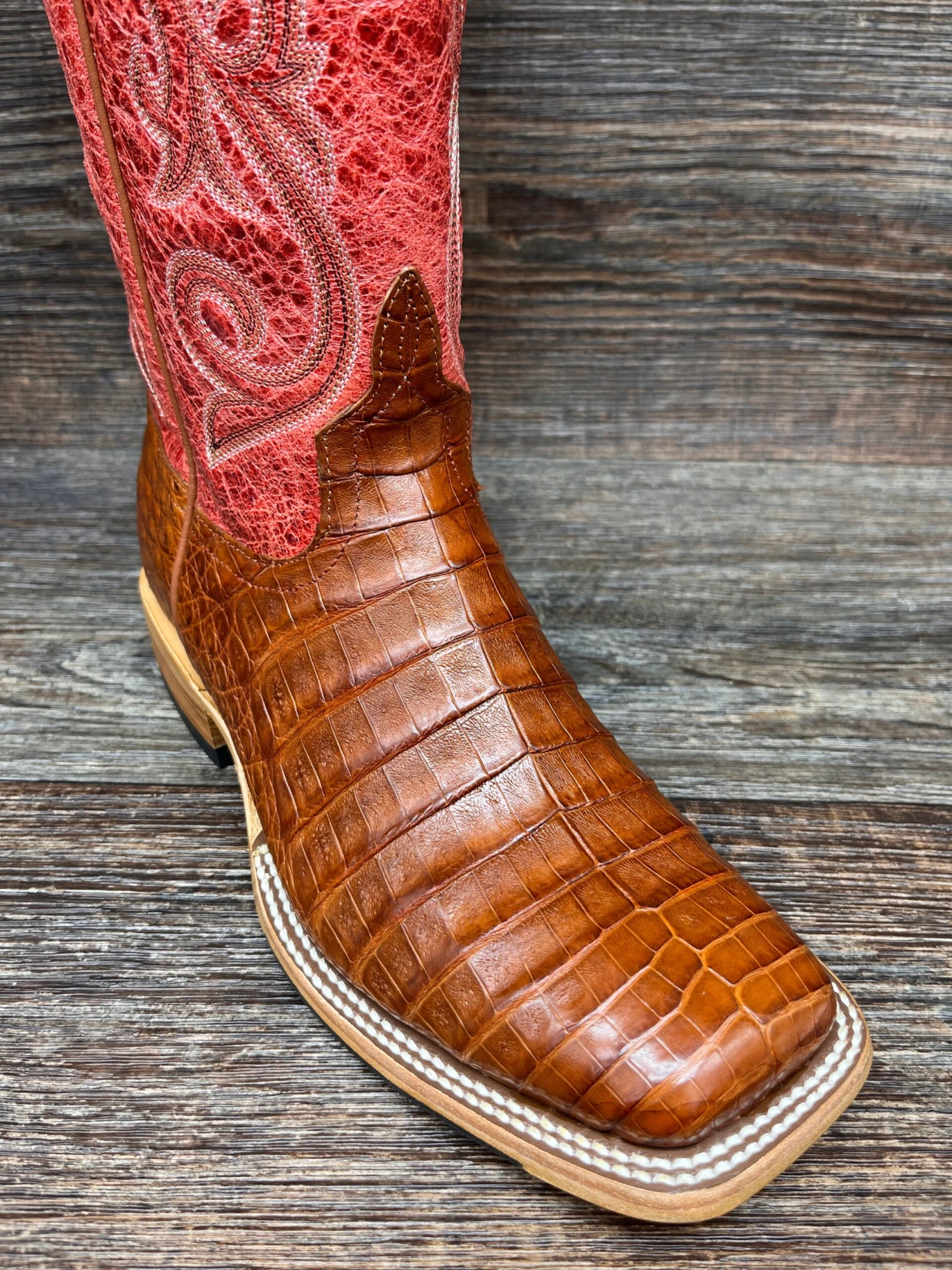 Hp8003 Men's Belly-Cut Caiman Square Toe Western Boot By Horse Power 1 Hp8003 Men's Belly-Cut Caiman Square Toe Western Boot By Horse Power