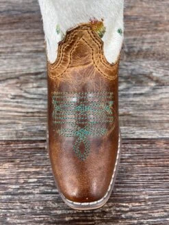 Dpc2908 Girl's Rumi Hair-On Cowhide Western Boot By Dan Post -Western Cowboy Equipment Store IMG 8954