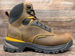 Gb00596 Men's 6 Inch Soft Toe Waterproof Lace Up Work Boot By Georgia