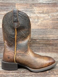10042586 Men's Sport Rambler Square Toe Western Boot By Ariat