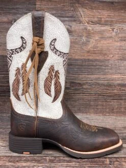 10044434 Women's Round Up Southwest StretchFit Western Boot By Ariat