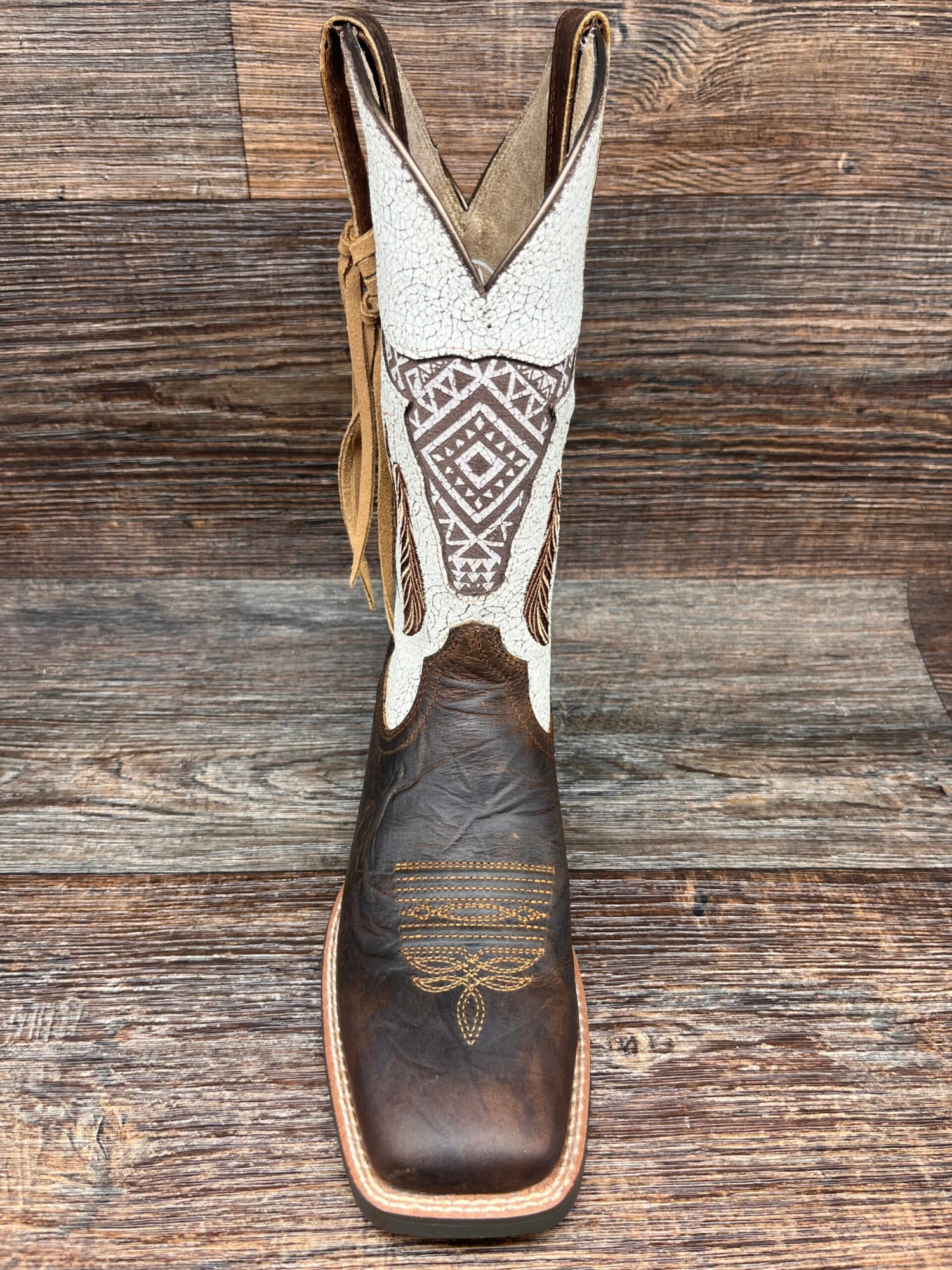 10044434 Women's Round Up Southwest StretchFit Western Boot By Ariat 3 10044434 Women's Round Up Southwest StretchFit Western Boot By Ariat - Image 3