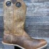 10044565 Hybrid Roughstock Square Toe Western Boot By Ariat