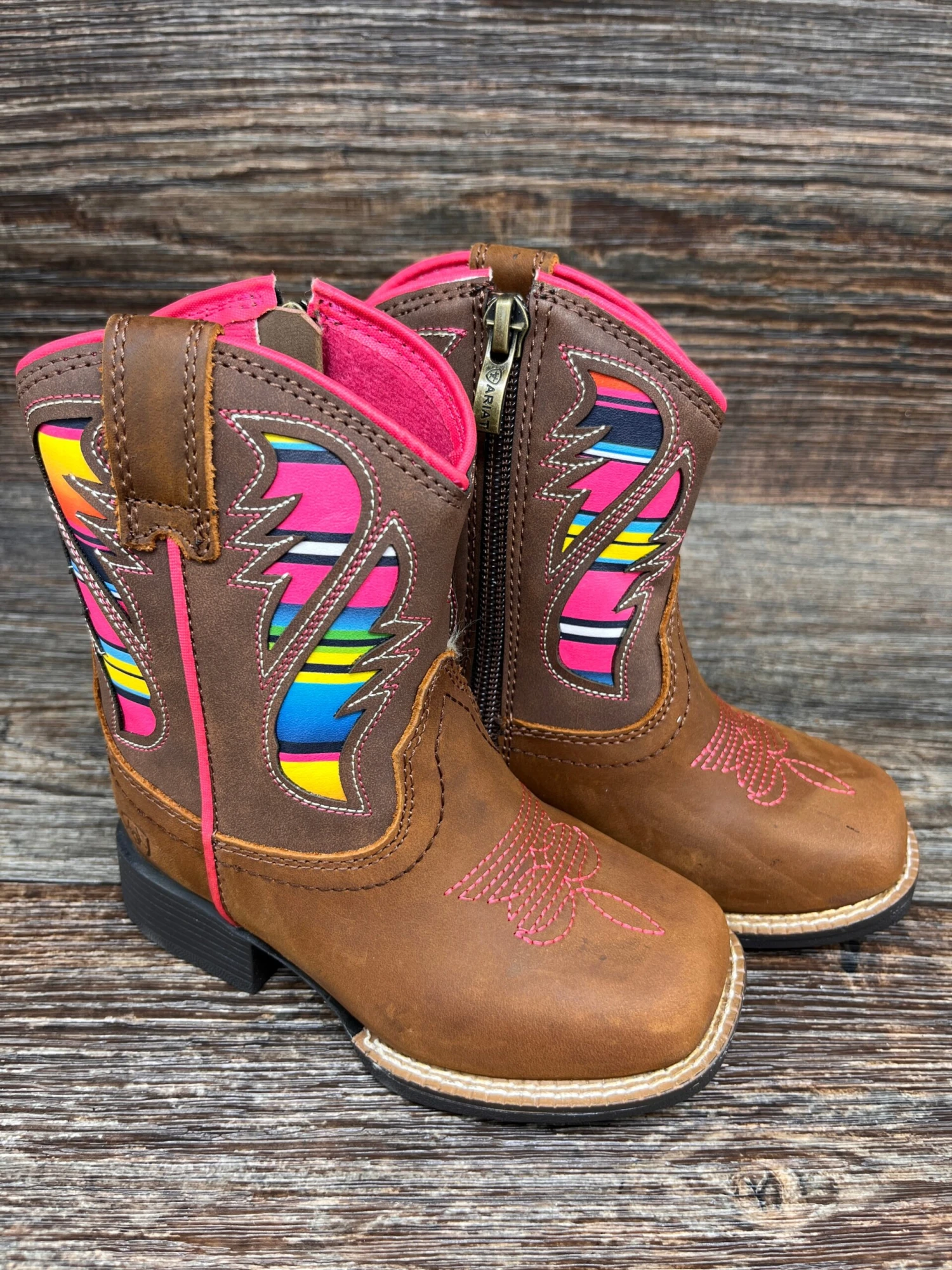 A441002302 Toddler's Ariat Lil' Stompers Square Toe Western Boots By M&F Western 1 A441002302 Toddler's Ariat Lil' Stompers Square Toe Western Boots By M&F Western