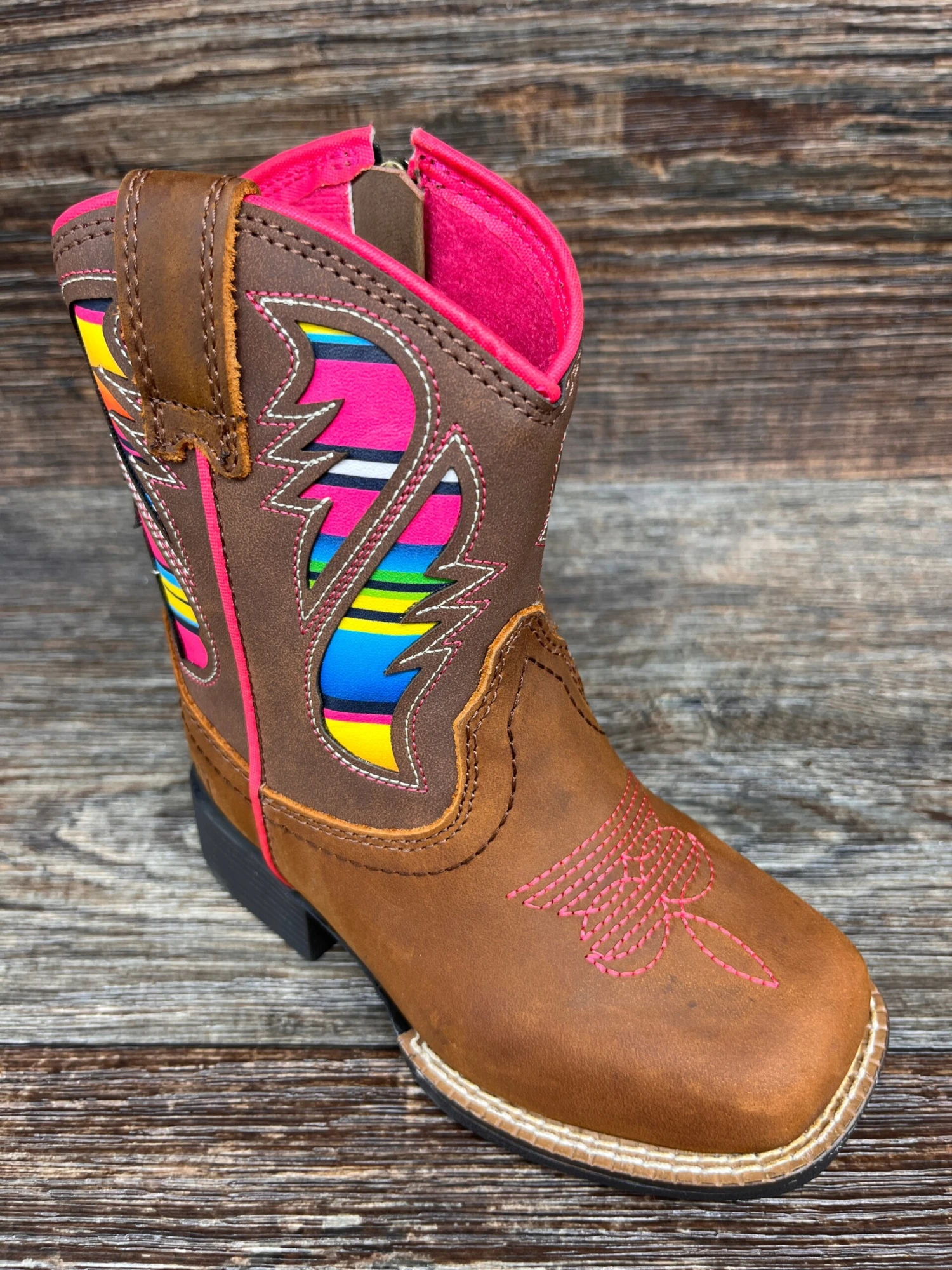 A441002302 Toddler's Ariat Lil' Stompers Square Toe Western Boots By M&F Western 3 A441002302 Toddler's Ariat Lil' Stompers Square Toe Western Boots By M&F Western - Image 3