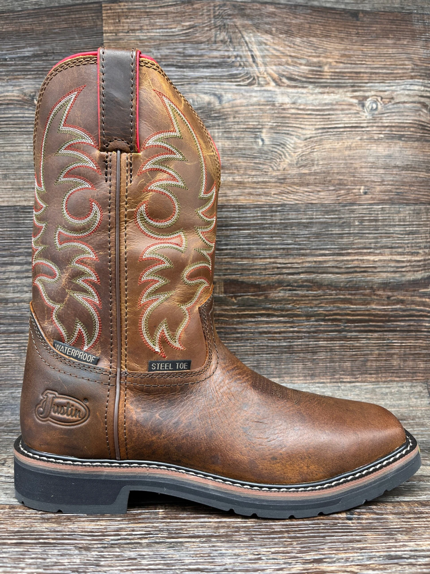 SE3117 Men's Driller Steel Toe Waterproof Work Boot By Justin 1 SE3117 Men's Driller Steel Toe Waterproof Work Boot By Justin