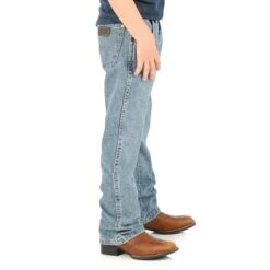 Jrt20ow Boy's Retro Boot Cut Jean By Wrangler -Western Cowboy Equipment Store JRT20OW BS01 SWBB PRD