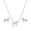 Js4735 All The Pretty Horses Jewelry Set By Montana Silversmiths