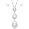 Js4812 Pearl Teardrop Jewelry Set By Montana Silversmiths